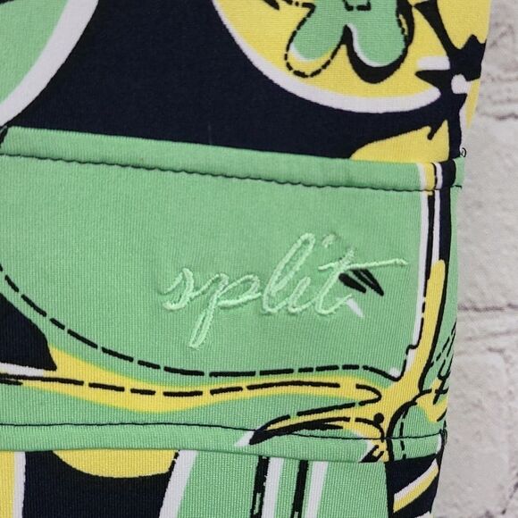 Split Skate/Surf Floral Print Flutter Sleeve Stretchy Knit V-Neck Dress Summer - Picture 8 of 10